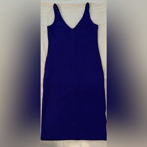 Deep V Purple Bodycon Dress